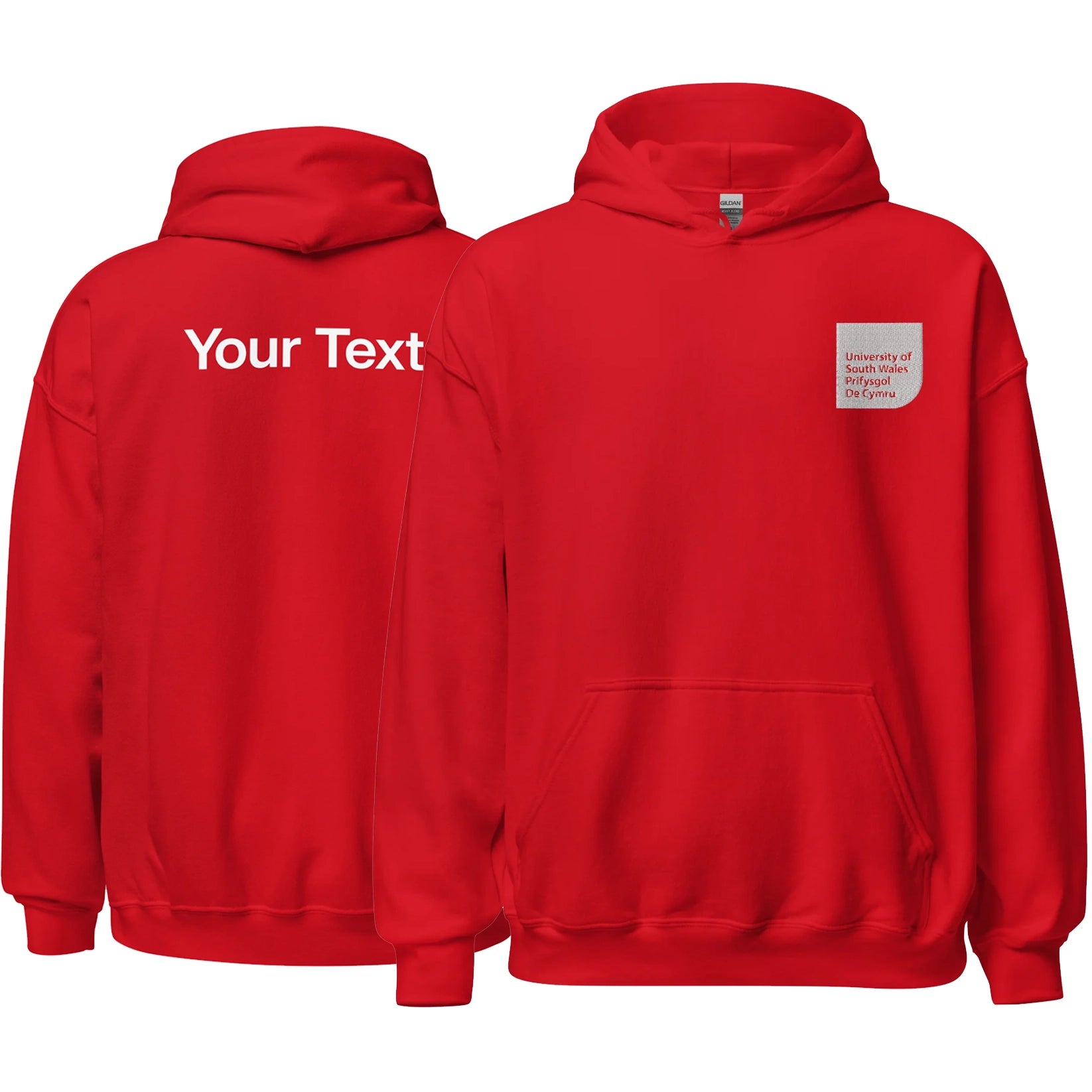Classic Hoodie (White Logo) w/ Personalisation