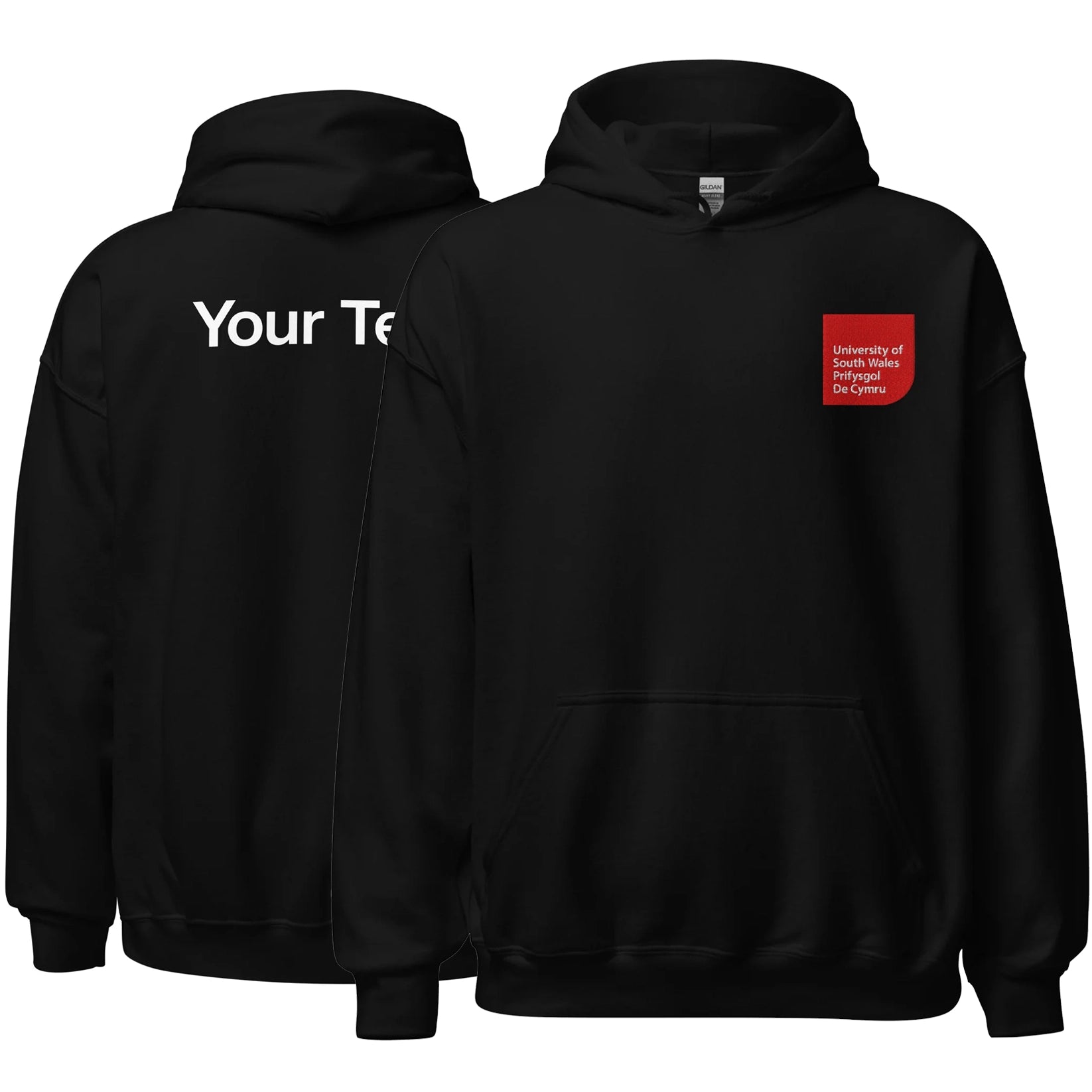 Classic Hoodie (Red Logo) w/ Personalisation